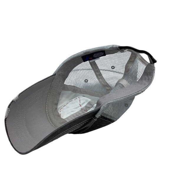 Ohio Distressed Trucker Hat Buffalo Plaid Patch Design Adjustable Mesh Back 0S - Picture 8 of 8